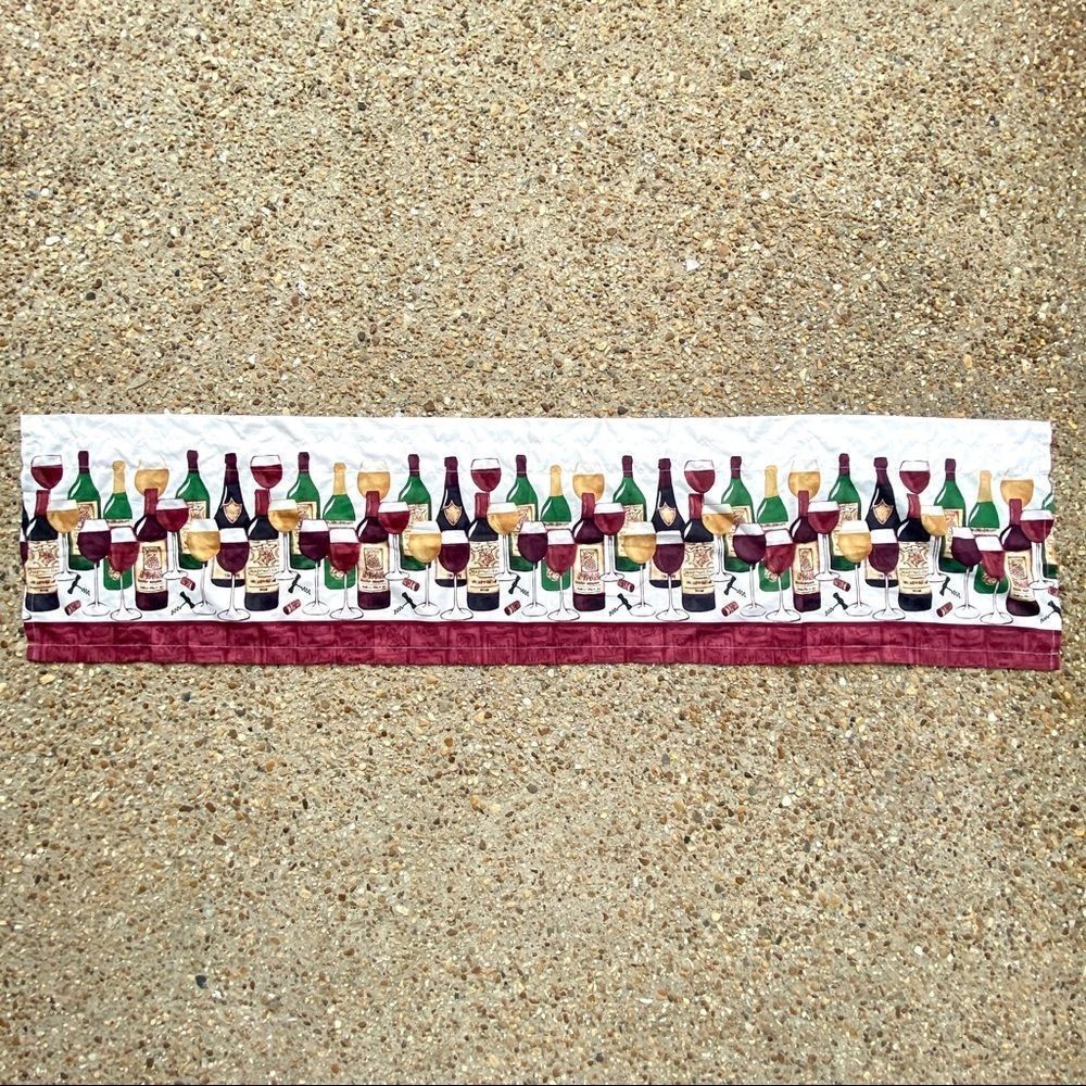 Ellery Homestyles Wine Curtain Banner